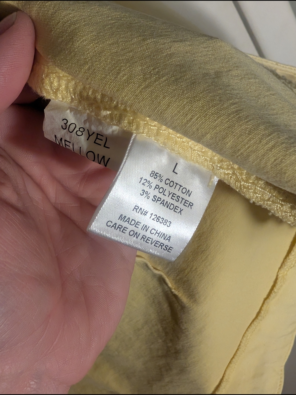 Light Yellow Women's Jean Jacket with Flared Ruffle Sleeves - Picture 9 of 9